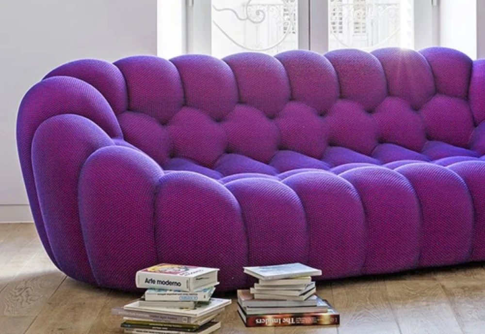 bubble 2 curved 3 4 seat sofa